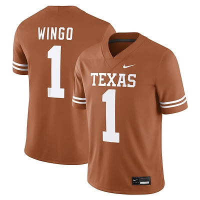 Men's Nike Ryan Wingo Texas Orange Longhorns Game Football Jersey