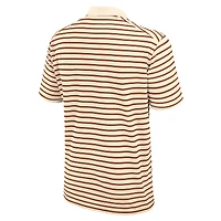Polo Nike Tan Texas Longhorns à rayures avec logo principal Dri-FIT pour homme