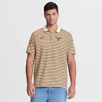 Polo Nike Tan Texas Longhorns à rayures avec logo principal Dri-FIT pour homme