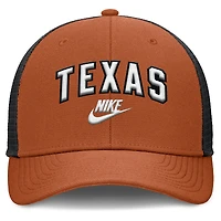 Casquette ajustable Nike Texas Longhorns Legacy Arch Rise Performance Trucker orange/noir pour homme