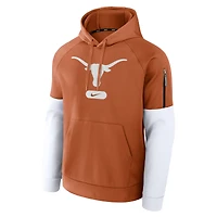 Men's Nike Texas Orange Burnt Longhorns Fitness Performance Pullover Hoodie