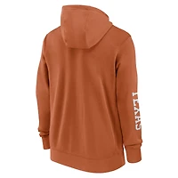 Men's Nike Texas Orange Longhorns 2024 Sideline Full-Zip Hoodie
