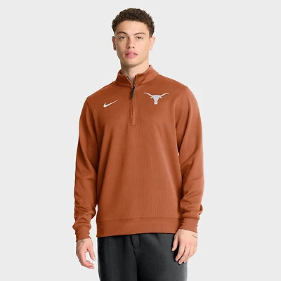 Pull-over Nike Texas Orange Longhorns 2025 Coaches Premium Dri-FIT à demi-zip pour homme