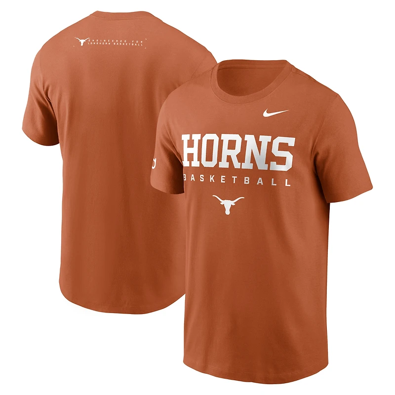 Men's Nike Texas Orange Longhorns 2025 Courtside Basketball Legend Dri-FIT T-Shirt