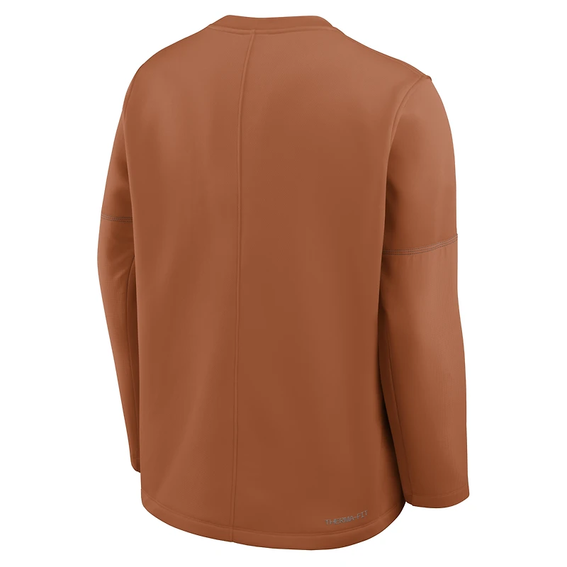 Haut à manches longues Therma-FIT Nike Texas Orange Longhorns 2026 pour homme
