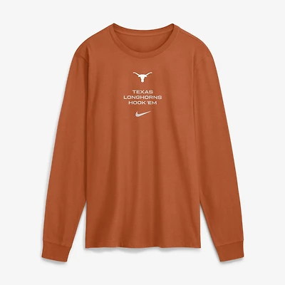 Men's Nike Texas Orange Longhorns 2026 Sideline Dri-FIT Long Sleeve T-Shirt