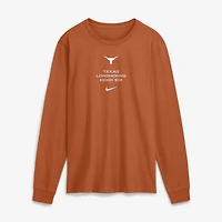 Men's Nike Texas Orange Longhorns 2026 Sideline Dri-FIT Long Sleeve T-Shirt