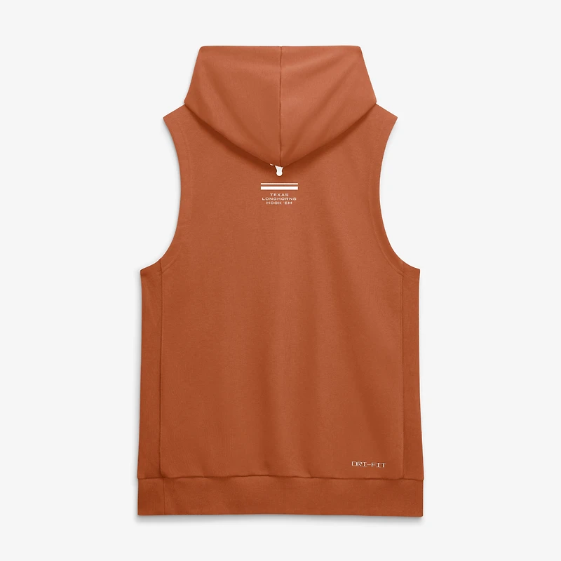 Sweat à capuche sans manches Nike Texas Orange Longhorns 2026 Sideline pour homme