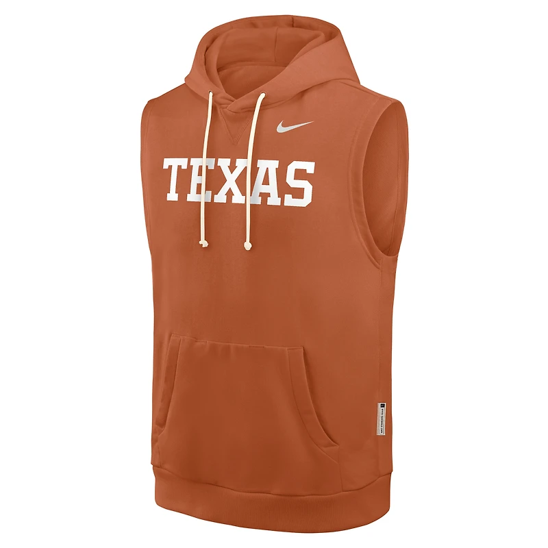 Men's Nike  Texas Orange Longhorns 2026 Sideline Sleeveless Dri-FIT Hoodie