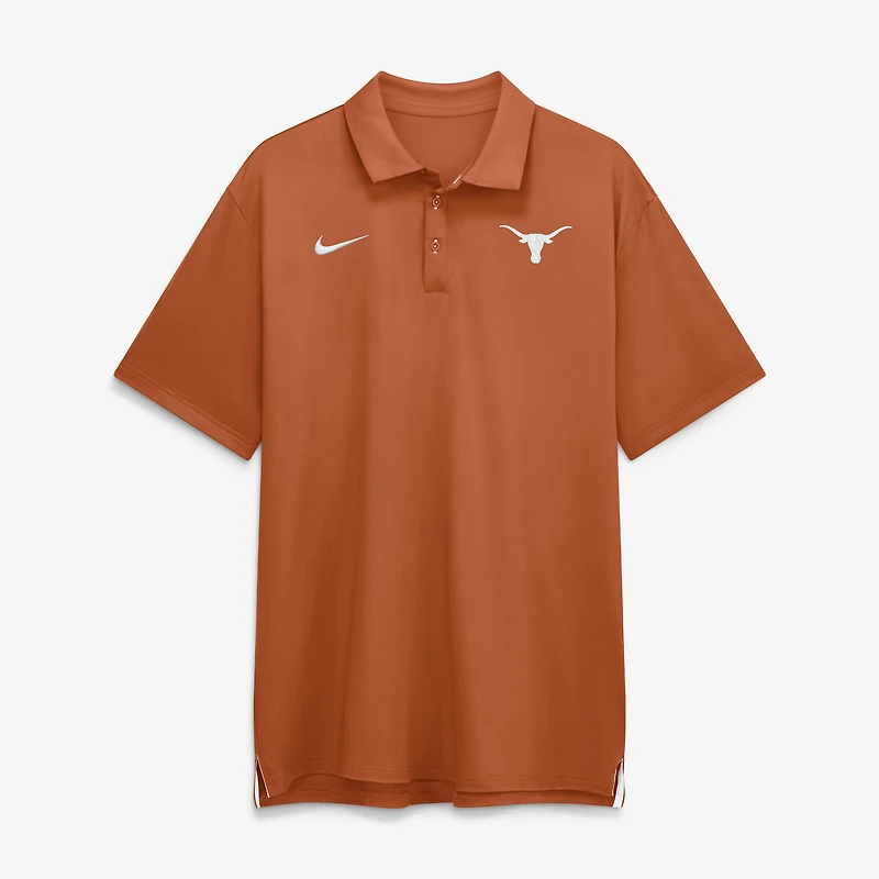 Men's Nike Texas Orange Longhorns 2026 Sideline Tour Dri-FIT Polo