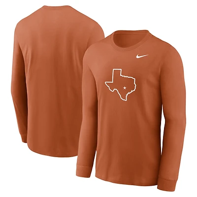 Men's Nike Texas Orange Longhorns Alternate Logo Long Sleeve T-Shirt