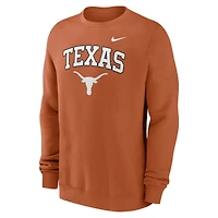 Men's Nike Texas Orange Longhorns Arch Pullover Sweatshirt