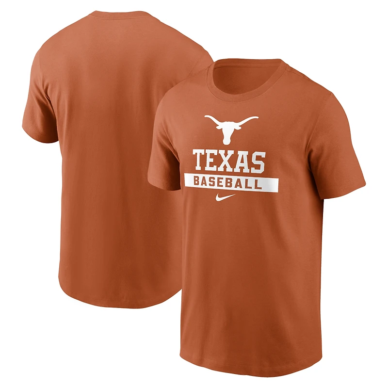 Men's Nike Texas Orange Longhorns Baseball T-Shirt