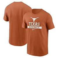 Men's Nike Texas Orange Longhorns Baseball T-Shirt