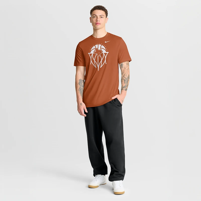 T-shirt Nike Texas Orange Longhorns Basketball Icon Legend Dri-FIT pour homme