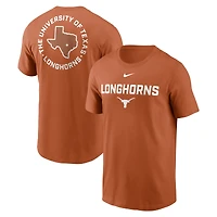 T-shirt Nike Texas Orange Longhorns Campus 2-Hit pour homme