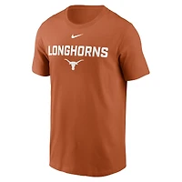 T-shirt Nike Texas Orange Longhorns Campus 2-Hit pour homme