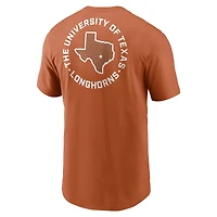 T-shirt Nike Texas Orange Longhorns Campus 2-Hit pour homme