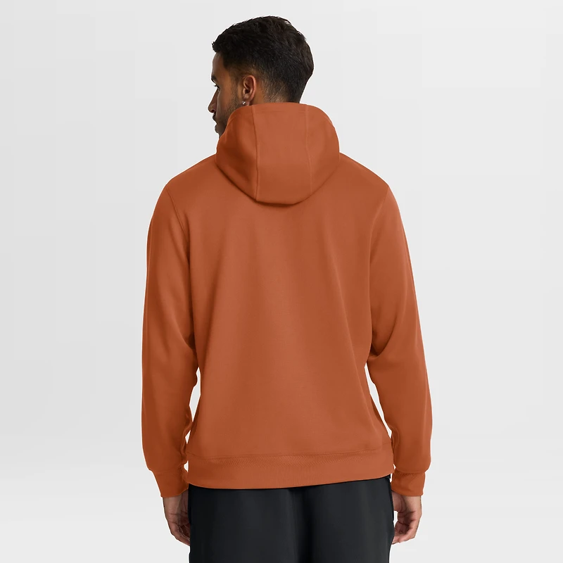 Men's Nike Texas Orange Longhorns Coaches Premium Dri-FIT Quarter-Zip Hoodie