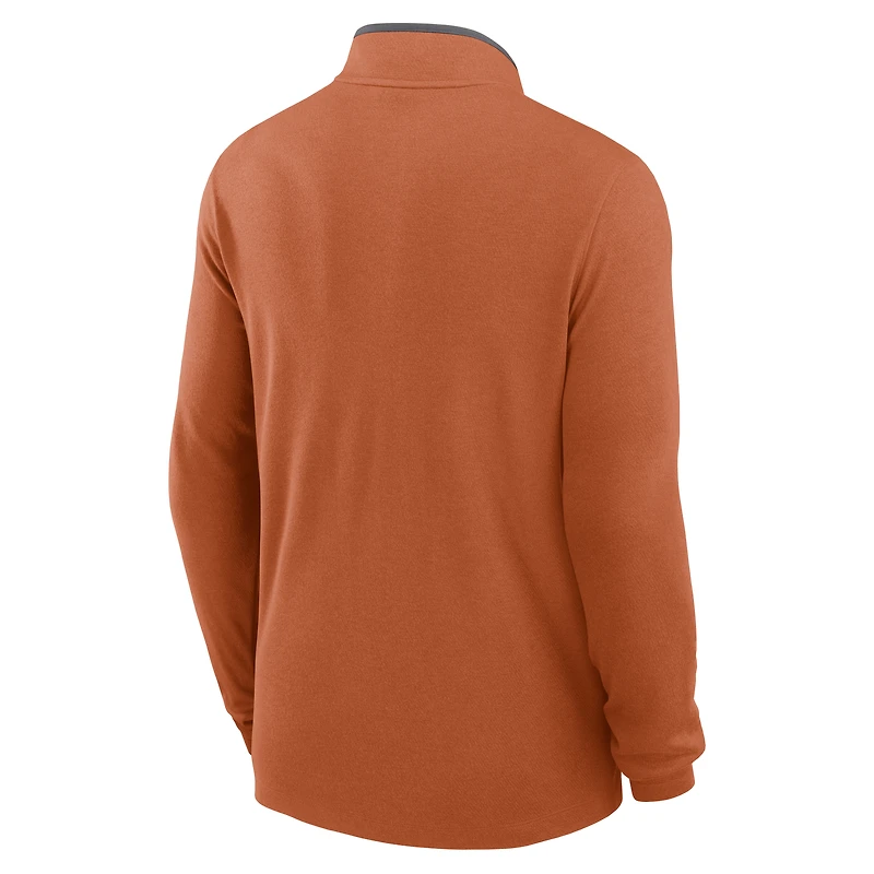 Men's Nike Texas Orange Longhorns Courtside Victory Dri-FIT Half-Zip Pullover