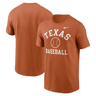 Men's Nike Texas Orange Longhorns Essential Baseball Arch T-Shirt