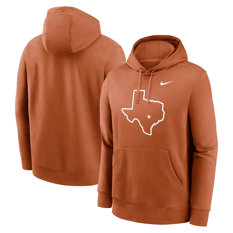 Men's Nike Texas Longhorns Primetime Alternate Logo Club Fleece Pullover Hoodie