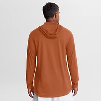 T-shirt à capuche manches longues Nike Texas Orange Longhorns Primetime Arch Tri-Blend Dri-FIT pour homme