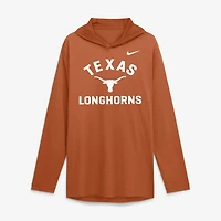Men's Nike Texas Orange Longhorns Primetime Arch Tri-Blend Dri-FIT Long Sleeve Hooded T-Shirt