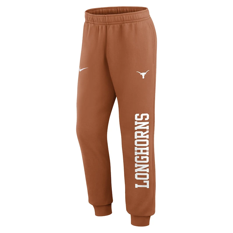 Men's Nike  Texas Orange Longhorns Primetime Club Fleece Joggers