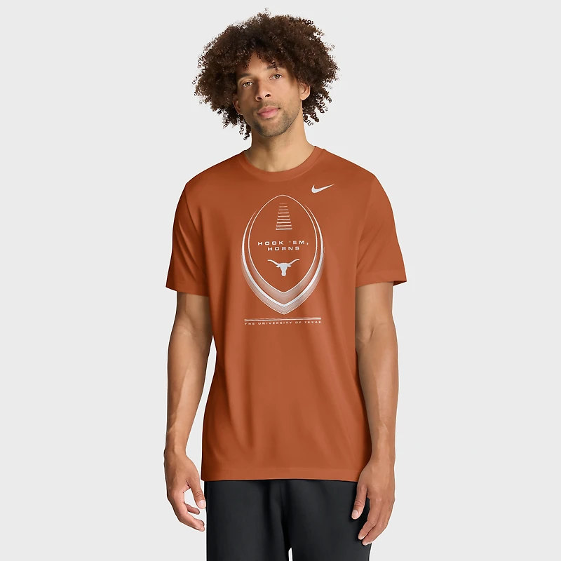 Men's Nike Texas Orange Longhorns Primetime Legend Football Icon Dri-FIT T-Shirt