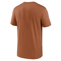 T-shirt Nike Texas Orange Longhorns Primetime Legend Football Icon Dri-FIT pour homme