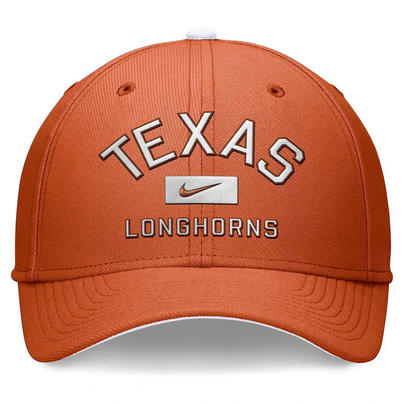 Men's Nike Texas Orange Longhorns Primetime Rise Swoosh Flex Hat