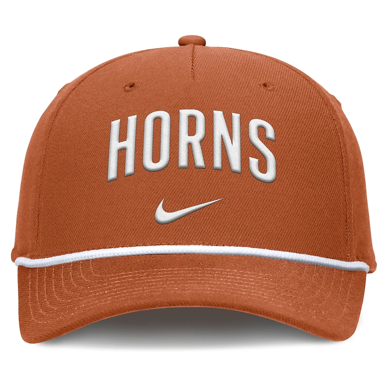 Men's Nike Texas Orange Texas Longhorns Rise Campus Adjustable Hat