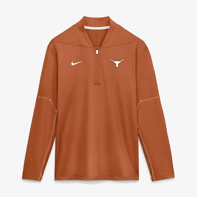 Men's Nike Texas Orange Longhorns Sideline Dri-FIT Long Sleeve Half-Zip Pullover