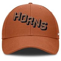 Men's Nike Texas Orange Texas Longhorns Slanted Primetime Rise Performance Adjustable Hat