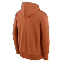 Men's Nike Texas Orange Longhorns Team Stacked Performance Pullover Hoodie