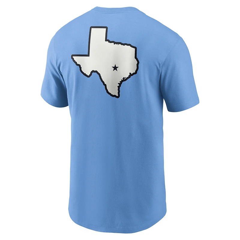 Men's Nike Valor Blue Texas Longhorns Record Shattered 2-Hit T-Shirt