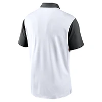 Men's Nike White/Black Texas Longhorns Athletic Prep Alt Logo Vapor Dri-FIT Polo