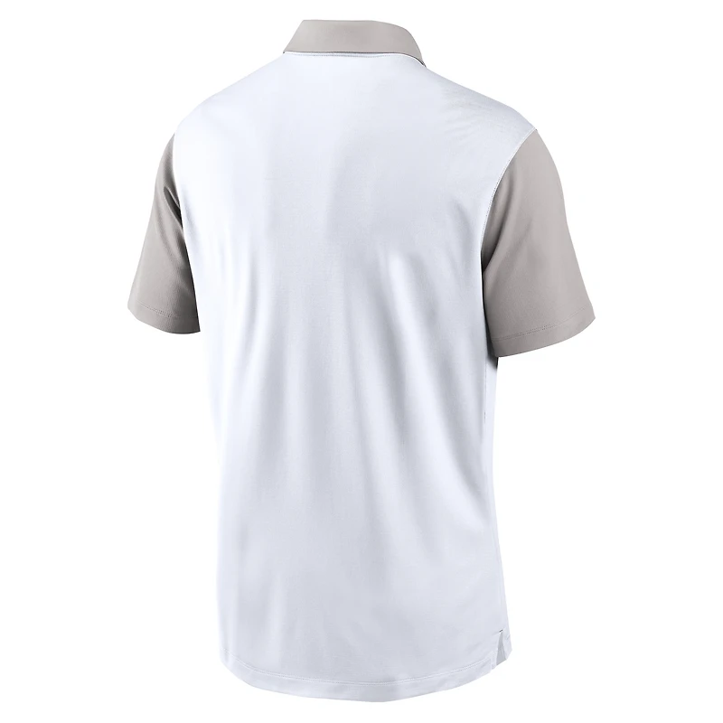 Men's Nike White/Gray Texas Longhorns Athletic Prep Legacy Logo Vapor Dri-FIT Polo