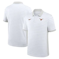 Men's Nike White Texas Longhorns 2025 Early Season Coaches Sideline Victory Stripe Dri-FIT Polo