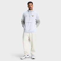 Men's Nike White Texas Longhorns Anorak Half-Zip Hoodie Jacket
