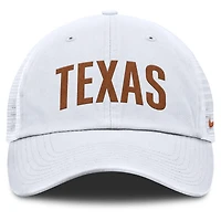 Casquette ajustable Nike blanche Texas Longhorns Club Campus Trucker pour homme