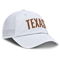 Casquette ajustable Nike blanche Texas Longhorns Club Campus Trucker pour homme