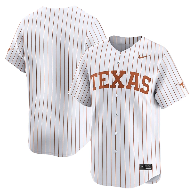Men's Nike White Texas Longhorns College Baseball Limited Jersey