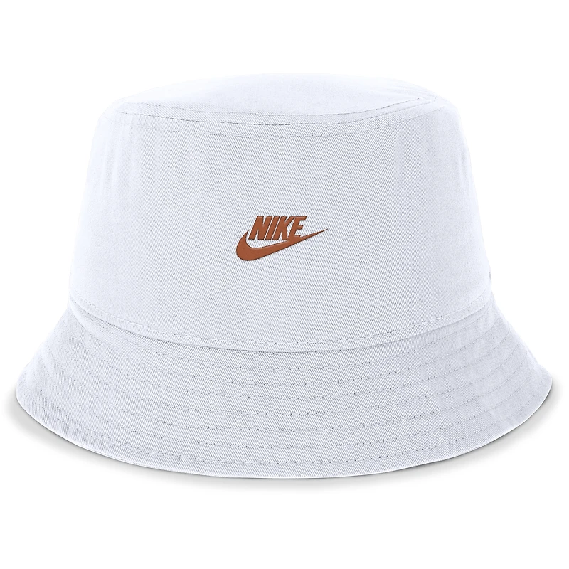 Chapeau bob Nike Texas Longhorns Legacy Apex pour homme, blanc
