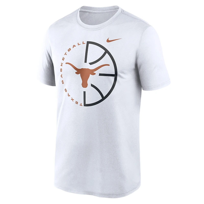 Men's Nike White Texas Longhorns Legend Basketball Icon Dri-Fit T-Shirt