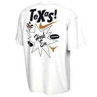 T-shirt Nike Max90 blanc pour homme des Texas Longhorns