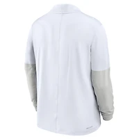 Men's Nike White Texas Longhorns One Goal Performance Half-Zip Pullover