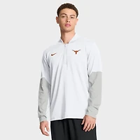 Pull Nike blanc Texas Longhorns One Goal Performance à demi-zip pour homme