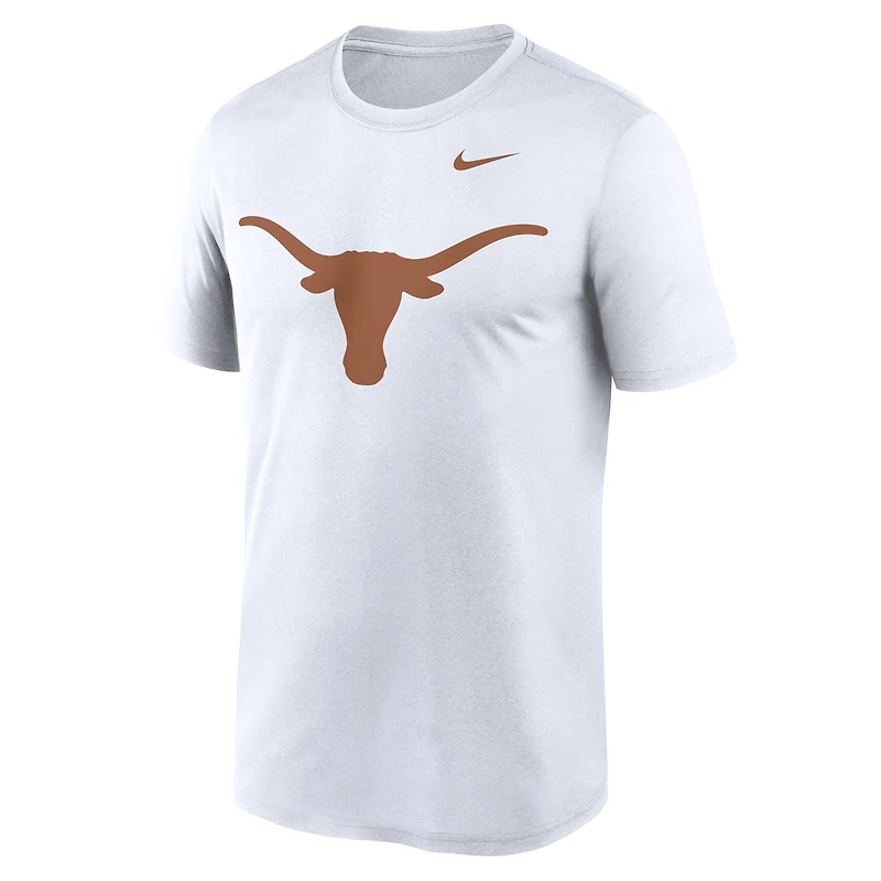 T-shirt Nike Texas Longhorns Primetime Legend Logo pour homme, blanc